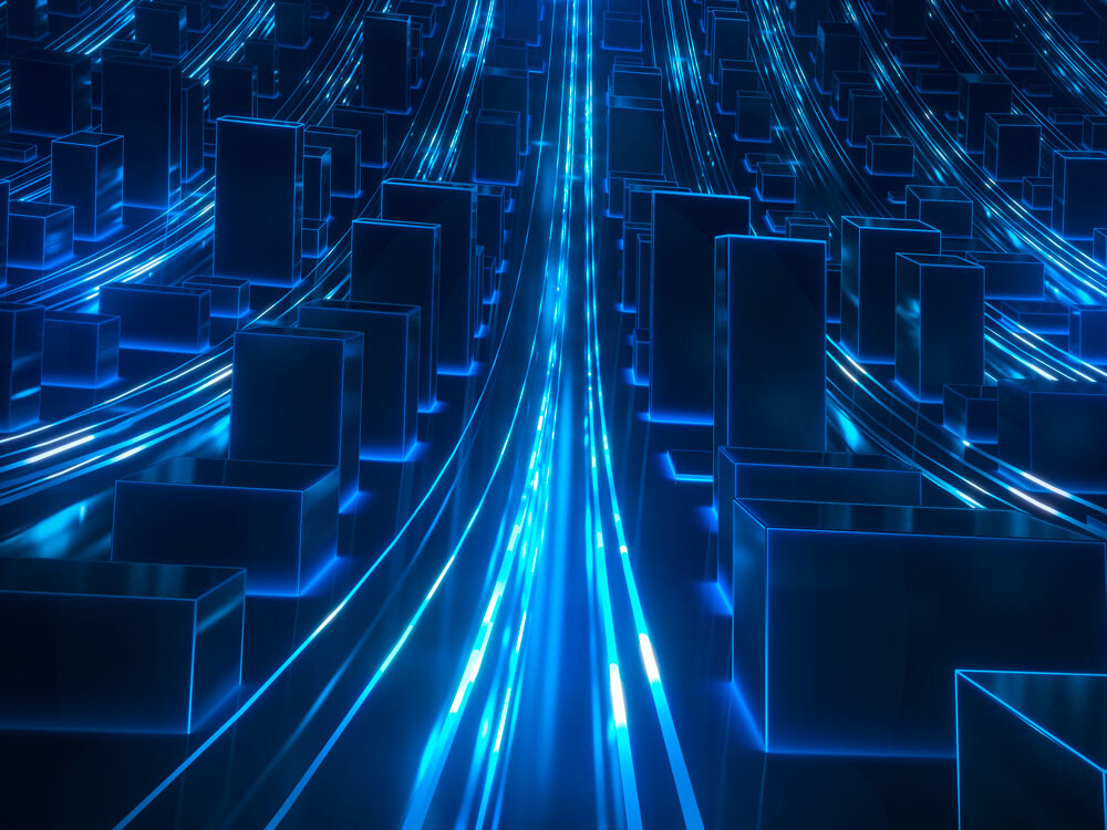 glasfaser-verbindung